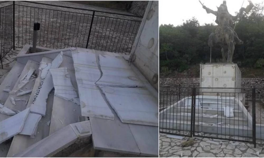 Μεσσηνία: Βανδάλισαν μνημείο του Κολοκοτρώνη